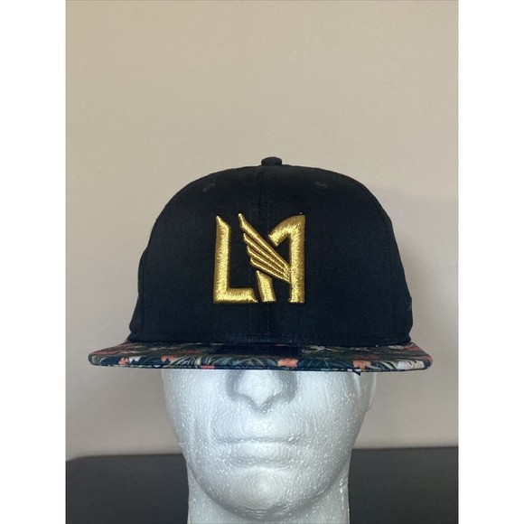 Fanatics Snapback Hat Floral One Size Embroidered LA‎ Los Angeles FC MLS Black - Picture 1 of 14